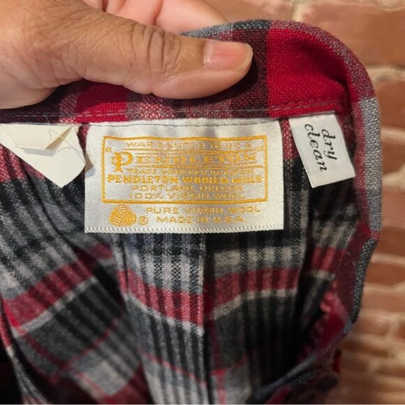 Pendleton 100% Virgin Wool Pleated Tartan Midi Dress Size 8 Made in USA - Picture 4 of 7